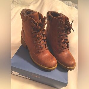 Carlos Glinda Lace Up Sweater Bootie